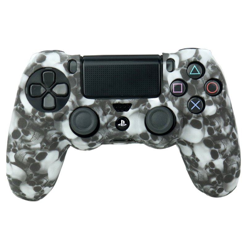 روکش دسته بازی PS4 طرح اسکلت زمینه سفید مشکی