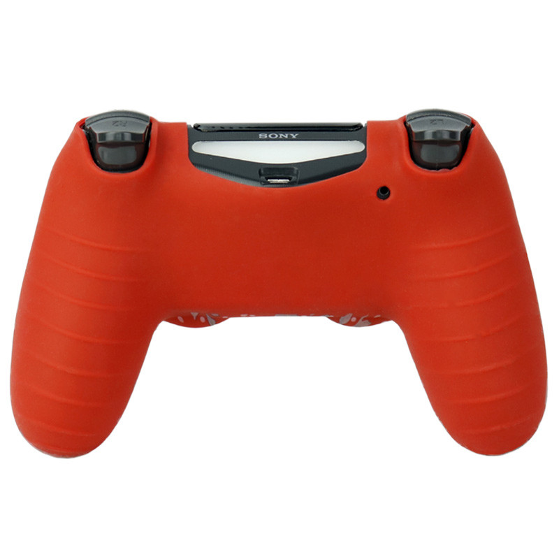 روکش دسته بازی PS4 طرح گل زمینه قرمز