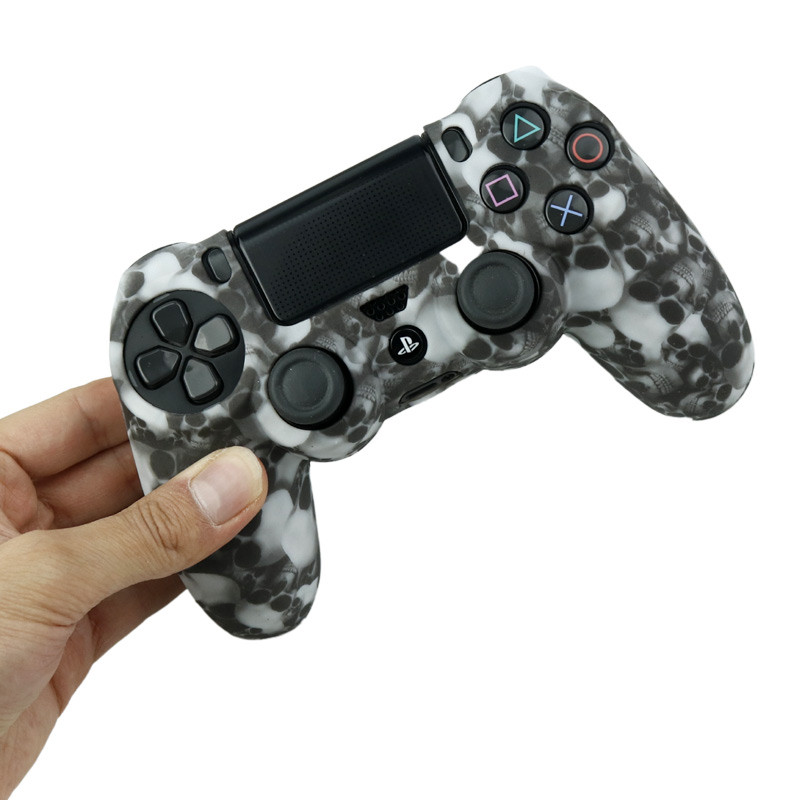 روکش دسته بازی PS4 طرح اسکلت زمینه سفید مشکی