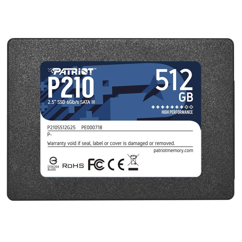 حافظه SSD پاتریوت Patriot P210 512GB