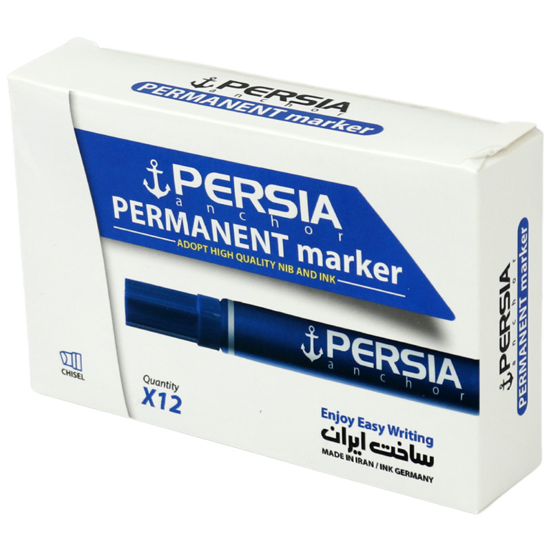 ماژیک معمولی پرشیا نوک تخت Persia P-202 بسته 12 عددی