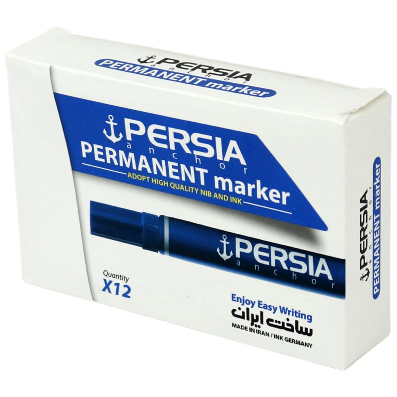 ماژیک معمولی پرشیا نوک گرد Persia P-202 بسته 12 عددی