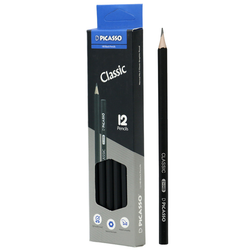 مداد مشکی پیکاسو Picasso Classic بسته 12 عددی