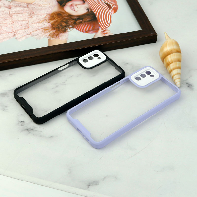 قاب ضد ضربه پشت شفاف Qsels محافظ لنزدار Samsung Galaxy A03s / A02s