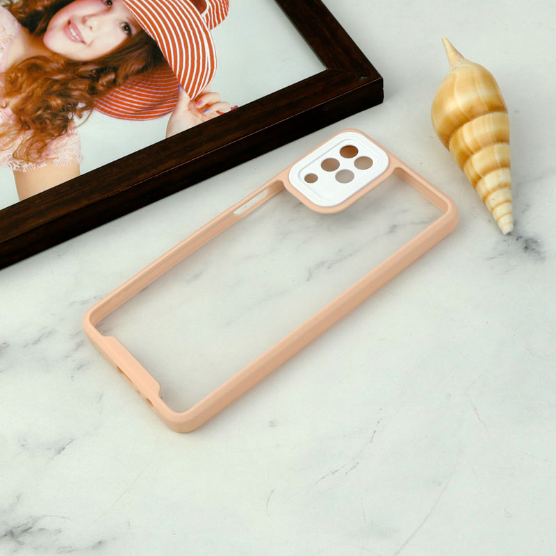 قاب ضد ضربه پشت شفاف Qsels محافظ لنزدار Samsung Galaxy A12