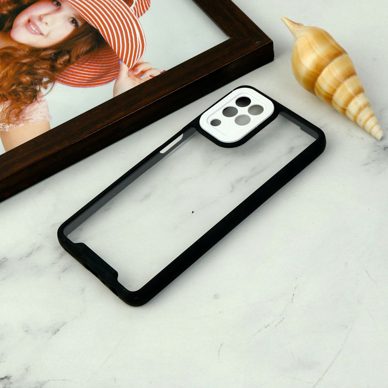 قاب ضد ضربه پشت شفاف Qsels محافظ لنزدار Samsung Galaxy A22 4G