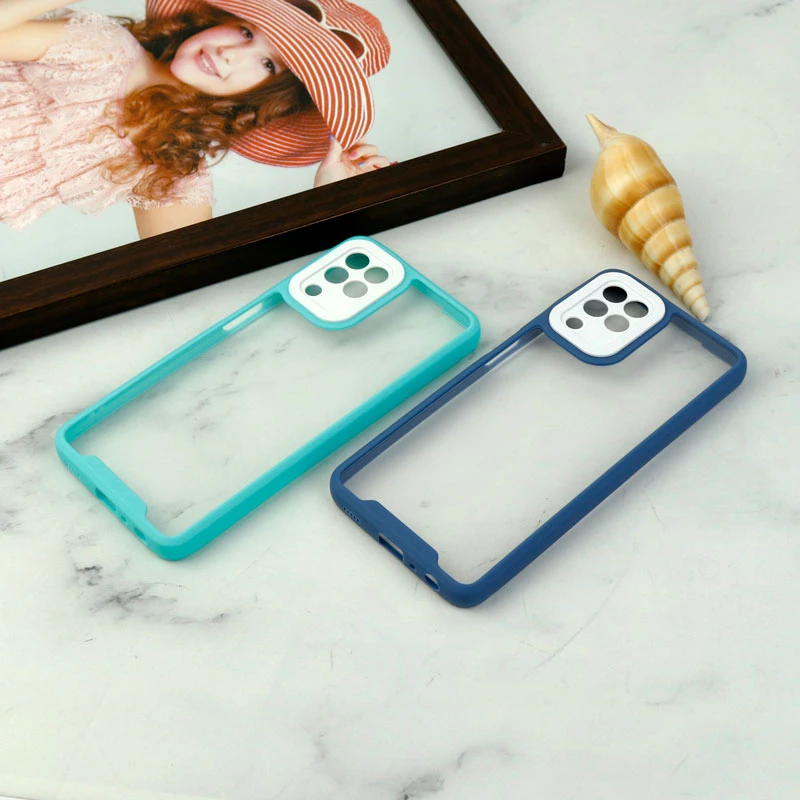 قاب ضد ضربه پشت شفاف Qsels محافظ لنزدار Samsung Galaxy A22 4G