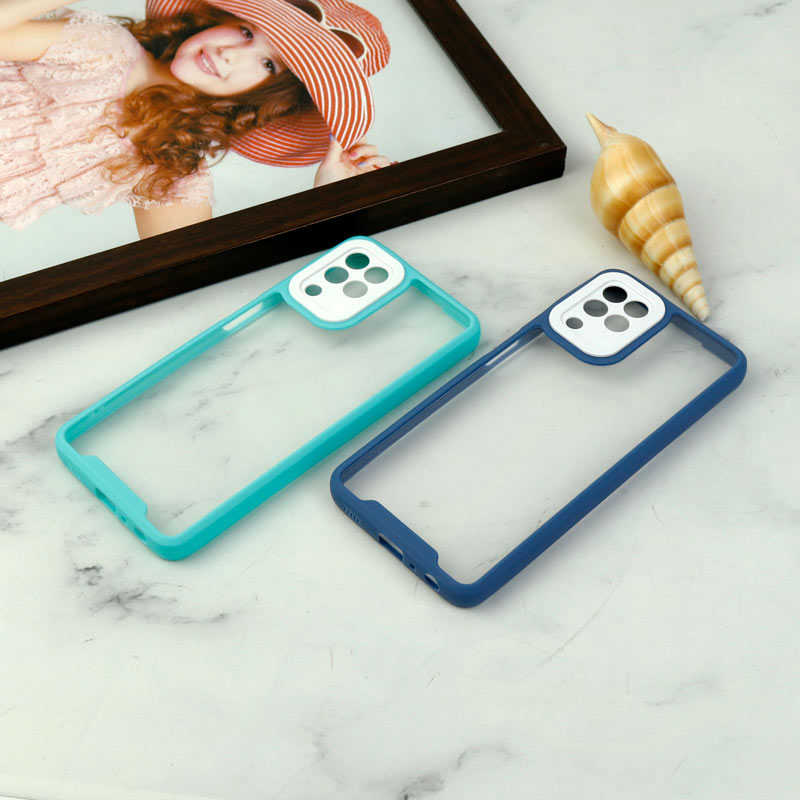 قاب ضد ضربه پشت شفاف Qsels محافظ لنزدار Samsung Galaxy A22 4G