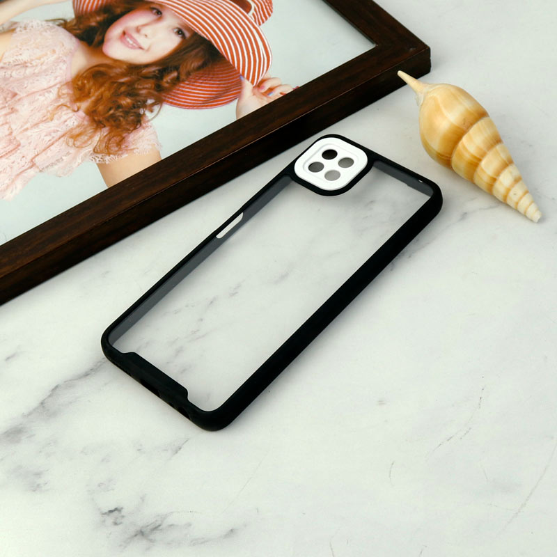 قاب ضد ضربه پشت شفاف Qsels محافظ لنزدار Samsung Galaxy A22 5G