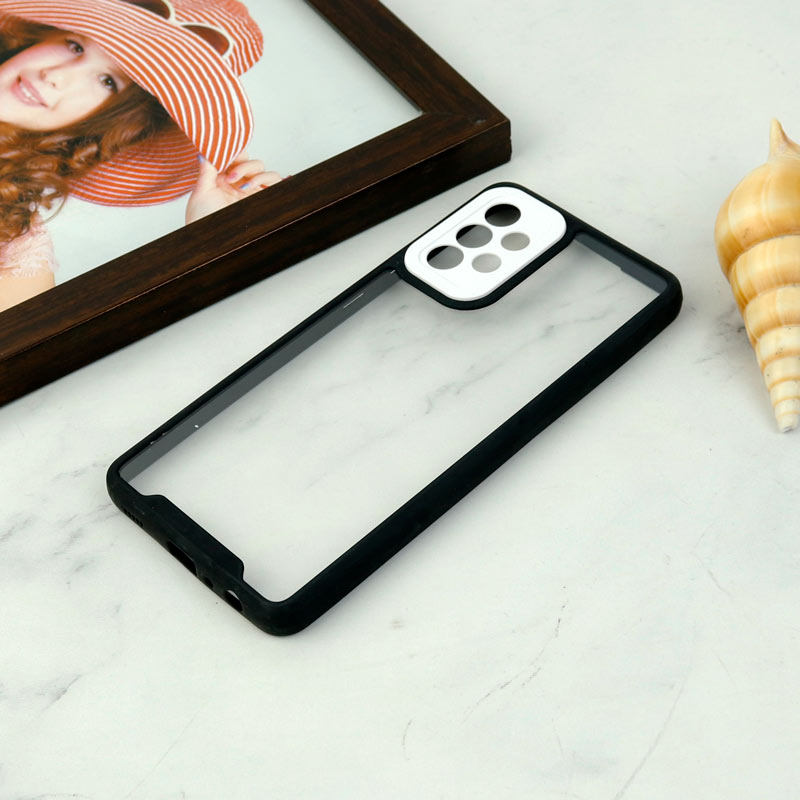 قاب ضد ضربه پشت شفاف Qsels محافظ لنزدار Samsung Galaxy A72