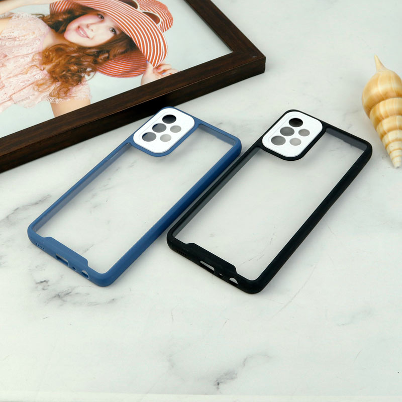 قاب ضد ضربه پشت شفاف Qsels محافظ لنزدار Samsung Galaxy A72