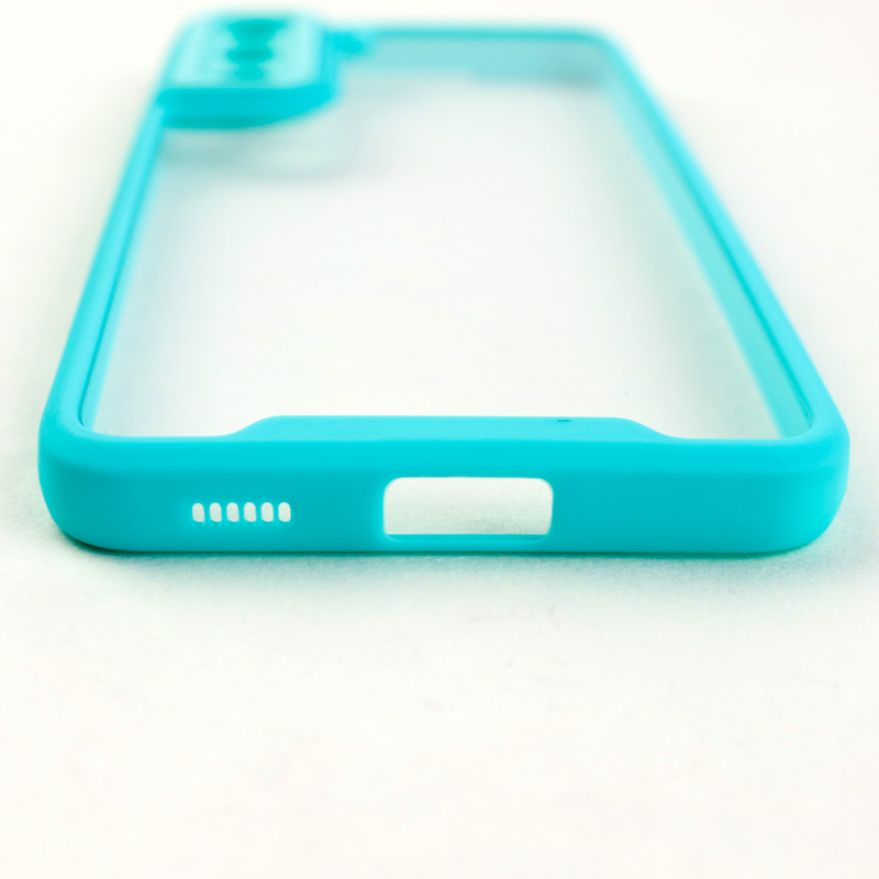 قاب ضد ضربه پشت شفاف Qsels محافظ لنزدار Samsung Galaxy S21 FE 5G