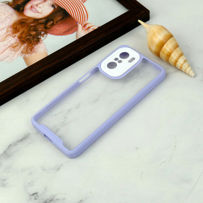 قاب ضد ضربه پشت شفاف Qsels محافظ لنزدار Xiaomi Poco F3