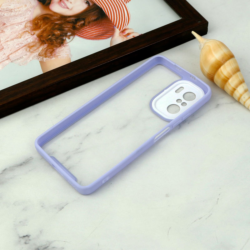 قاب ضد ضربه پشت شفاف Qsels محافظ لنزدار Xiaomi Poco F3