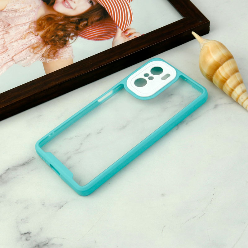 قاب ضد ضربه پشت شفاف Qsels محافظ لنزدار Xiaomi Poco F3
