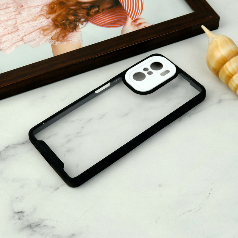 قاب ضد ضربه پشت شفاف Qsels محافظ لنزدار Xiaomi Poco F3