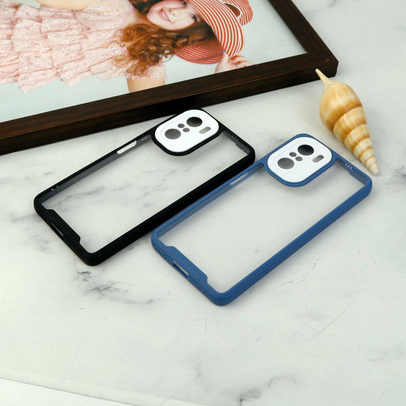 قاب ضد ضربه پشت شفاف Qsels محافظ لنزدار Xiaomi Poco F3