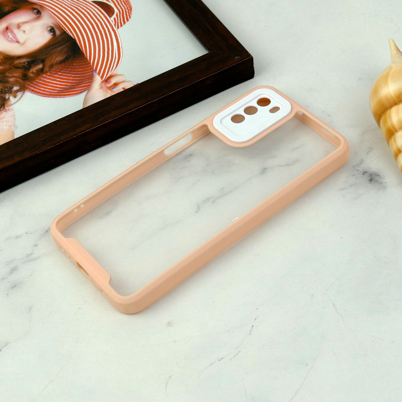قاب ضد ضربه پشت شفاف Qsels محافظ لنزدار Xiaomi Poco M3