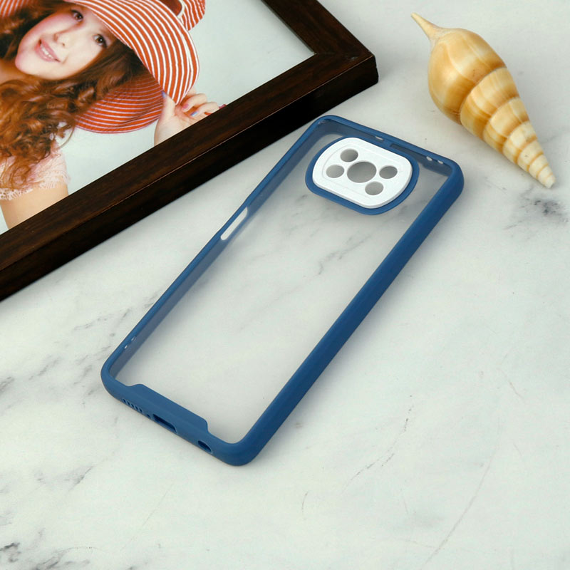 قاب ضد ضربه پشت شفاف Qsels محافظ لنزدار Xiaomi Poco X3