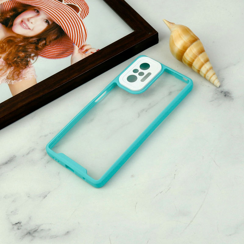 قاب ضد ضربه پشت شفاف Qsels محافظ لنزدار Xiaomi Redmi Note 10 Pro
