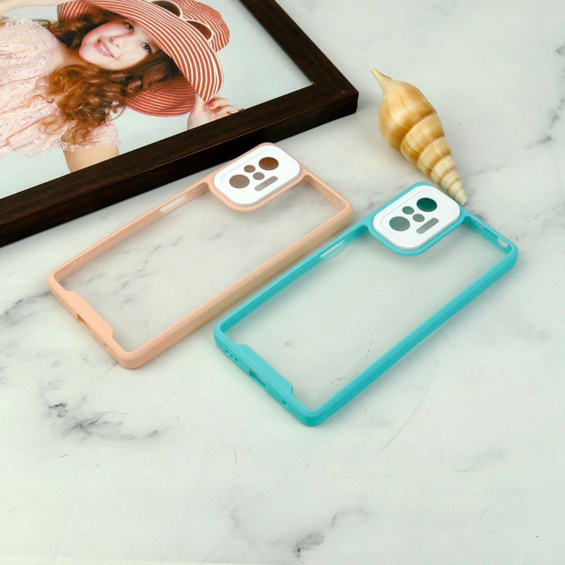 قاب ضد ضربه پشت شفاف Qsels محافظ لنزدار Xiaomi Redmi Note 10 Pro