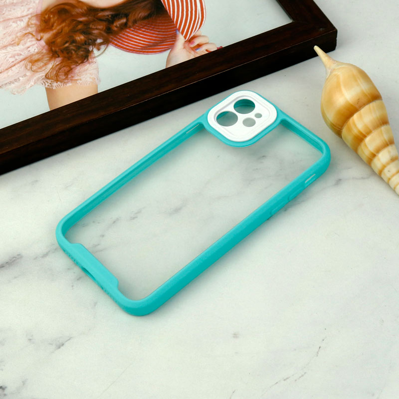 قاب ضد ضربه پشت شفاف Qsels محافظ لنزدار iPhone 11