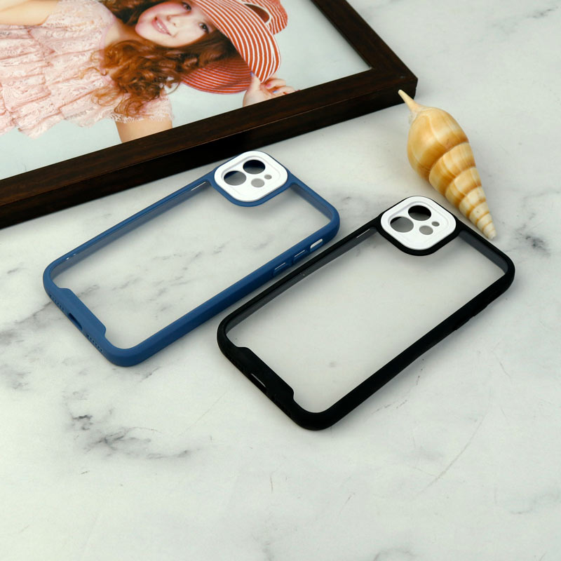 قاب ضد ضربه پشت شفاف Qsels محافظ لنزدار iPhone 11