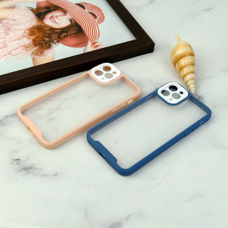 قاب ضد ضربه پشت شفاف Qsels محافظ لنزدار iPhone 11 Pro Max