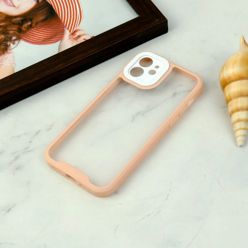 قاب ضد ضربه پشت شفاف Qsels محافظ لنزدار iPhone 12