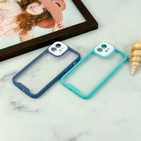 قاب ضد ضربه پشت شفاف Qsels محافظ لنزدار iPhone 12