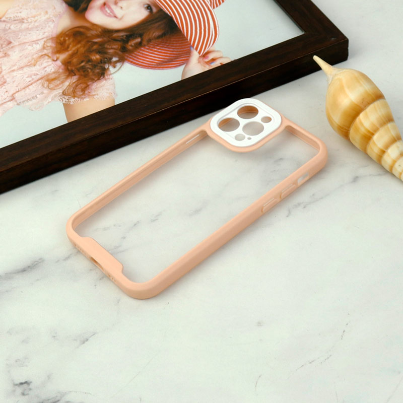 قاب ضد ضربه پشت شفاف Qsels محافظ لنزدار iPhone 12 Pro