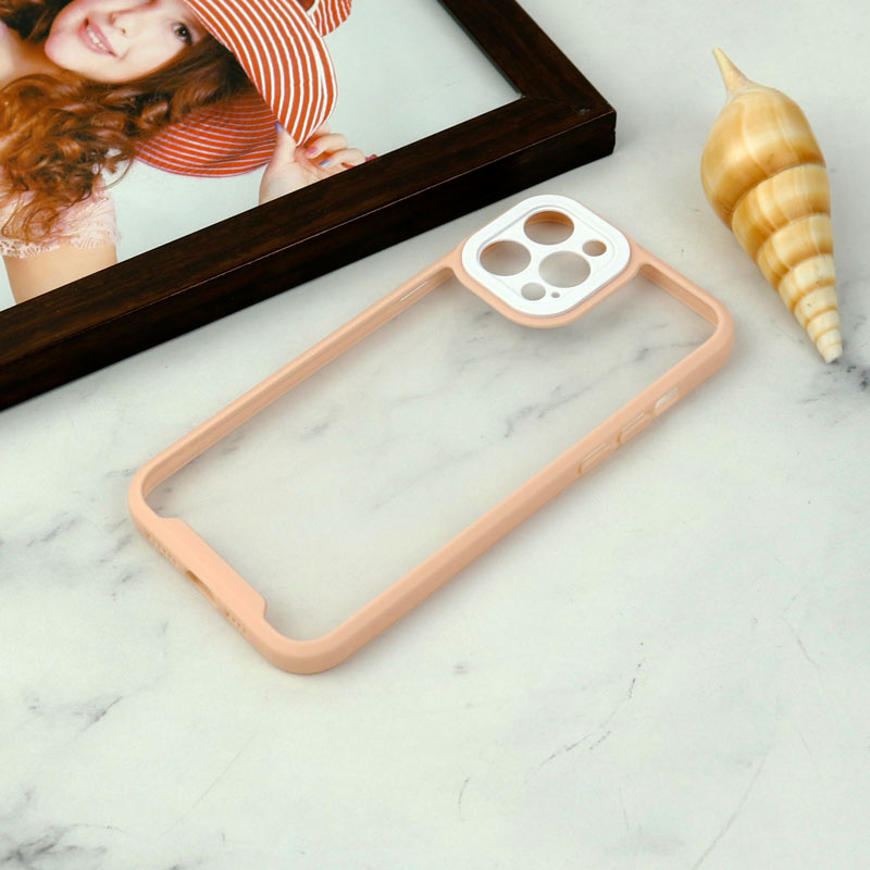 قاب ضد ضربه پشت شفاف Qsels محافظ لنزدار iPhone 12 Pro Max
