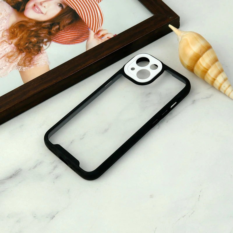 قاب ضد ضربه پشت شفاف Qsels محافظ لنزدار iPhone 13