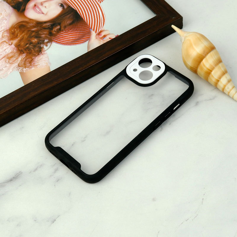 قاب ضد ضربه پشت شفاف Qsels محافظ لنزدار iPhone 13