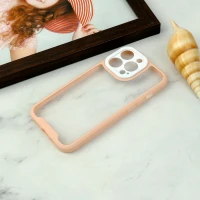 قاب ضد ضربه پشت شفاف Qsels محافظ لنزدار iPhone 13 Pro