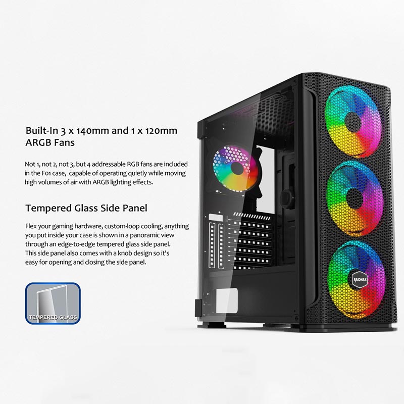 کیس کامپیوتر ریدمکس Raidmax F01