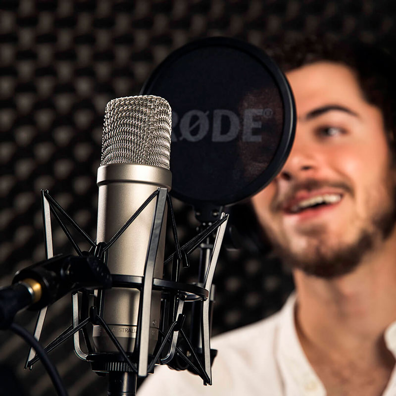 میکروفون کندانسور Rode NT1-A + پاپ فیلتر
