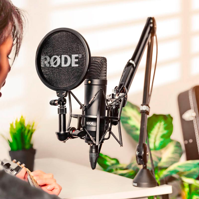 میکروفون کندانسور Rode NT1 + پاپ فیلتر