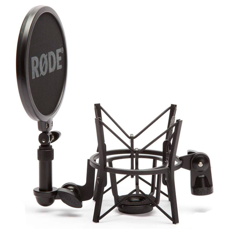 میکروفون کندانسور و پایه لرزشگیر Rode NT2-A + پاپ فیلتر