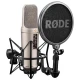 میکروفون کندانسور و پایه لرزشگیر Rode NT2-A + پاپ فیلتر