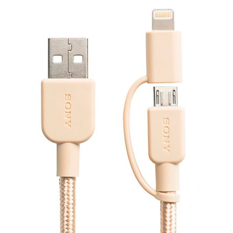 کابل 2 سر فست شارژ SONY CP-ABLP150 2.4A 1.5m
