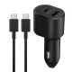 شارژر فندکی فست شارژ Samsung EP-L500 QC3.0 3A PD 45W + کابل تایپ سی