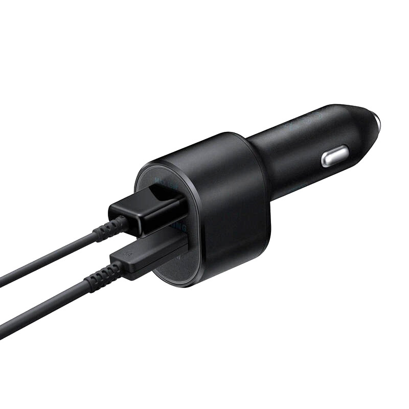 شارژر فندکی فست شارژ Samsung EP-L500 QC3.0 3A PD 45W + کابل تایپ سی