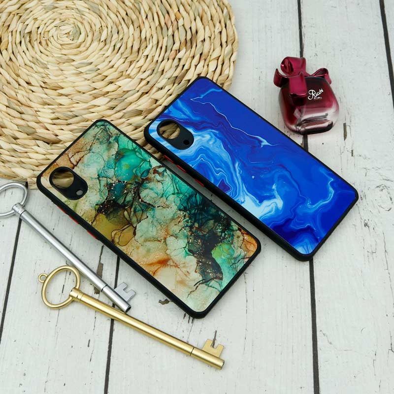 قاب محافظ لنزدار پشت گلسی طرحدار دخترونه Samsung Galaxy A03 Core