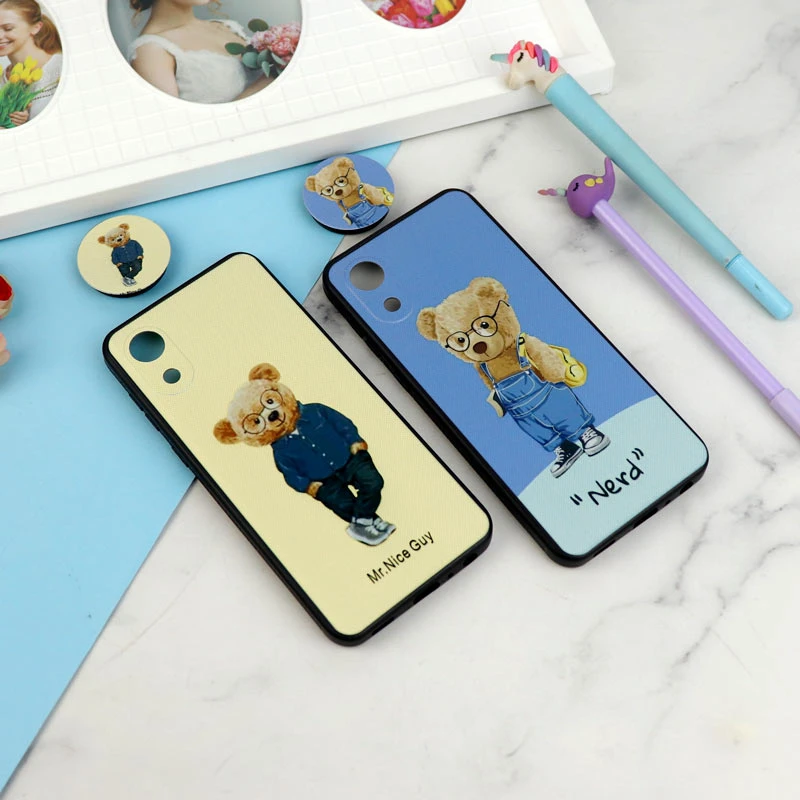 قاب فانتزی طرحدار پسرانه محافظ لنزدار + پاپ سوکت Samsung Galaxy A03 Core سری R