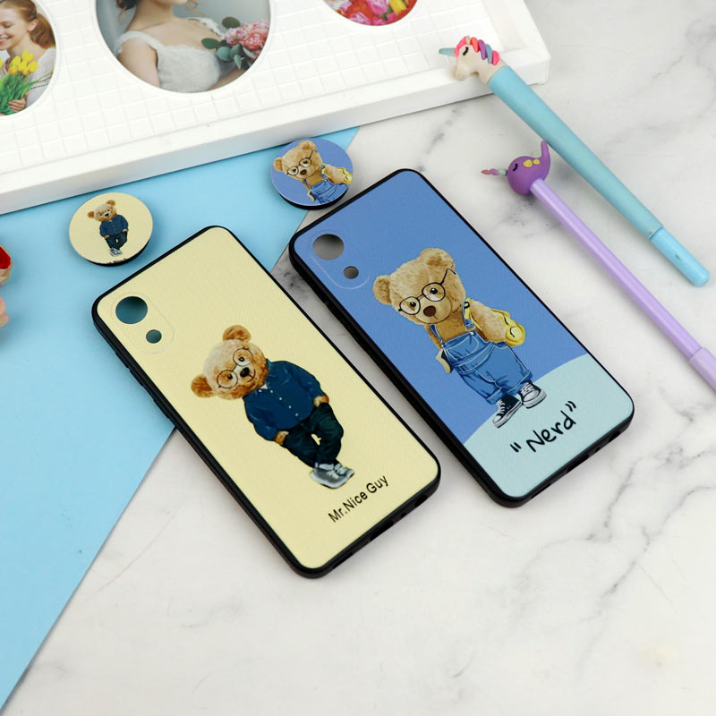 قاب فانتزی طرحدار پسرانه محافظ لنزدار + پاپ سوکت Samsung Galaxy A03 Core سری R