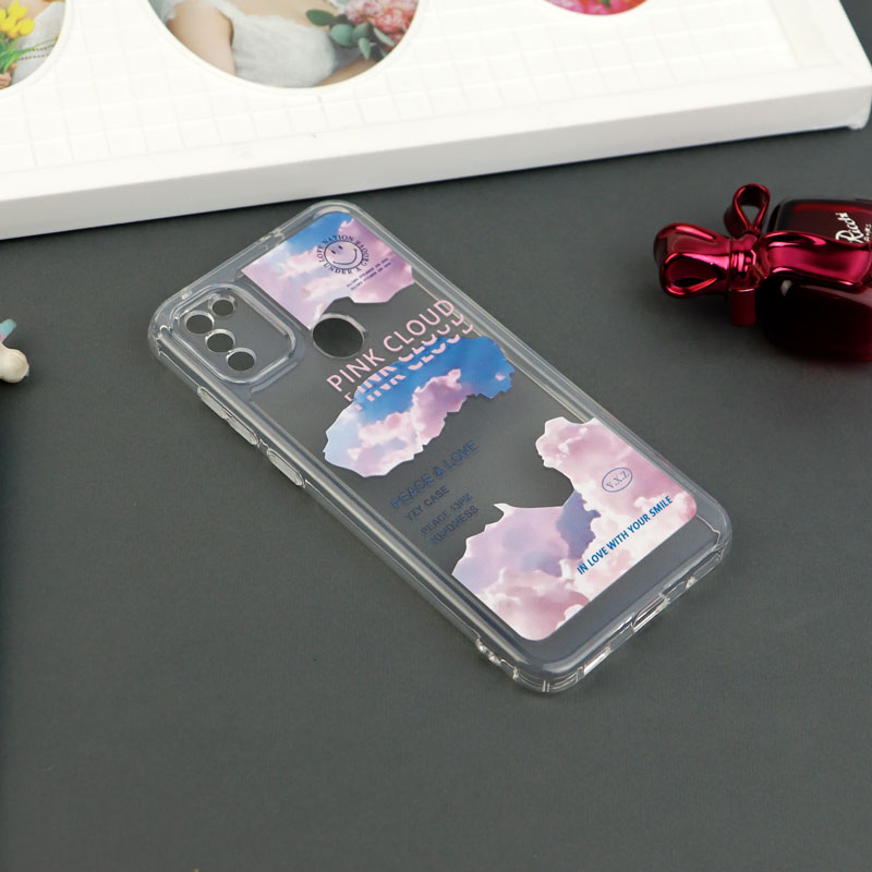 قاب ژله ای شفاف طرحدار محافظ لنزدار Samsung Galaxy A11