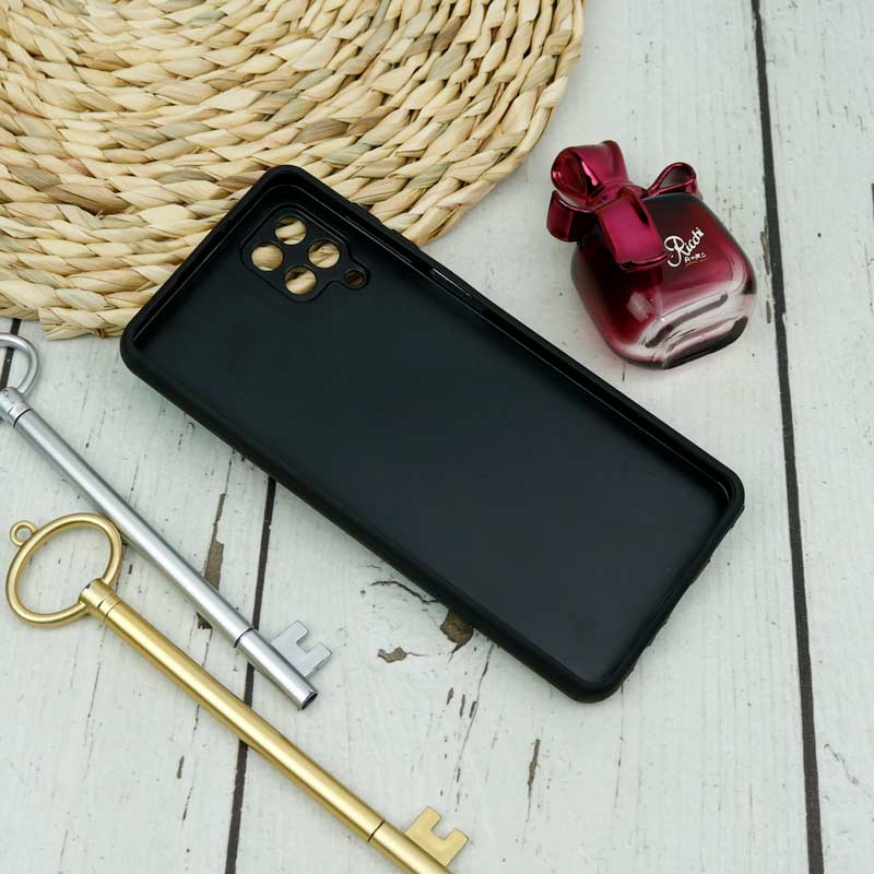 قاب محافظ لنزدار پشت گلسی طرحدار دخترونه Samsung Galaxy A12