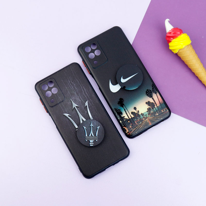 قاب فانتزی طرحدار پسرانه محافظ لنزدار + پاپ سوکت Samsung Galaxy A12 سری R
