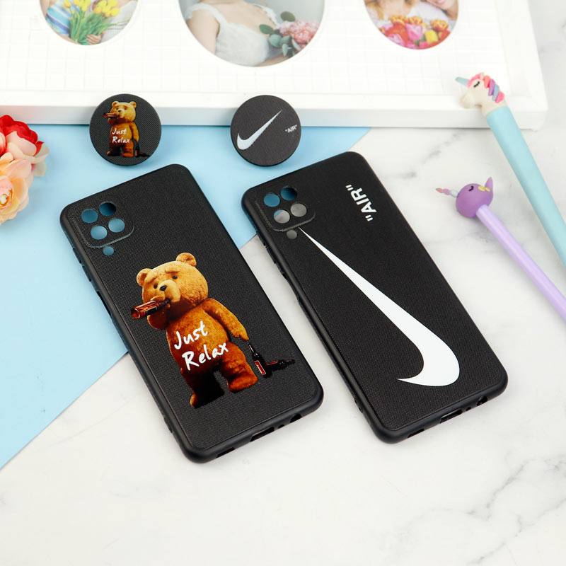 قاب فانتزی طرحدار پسرانه محافظ لنزدار + پاپ سوکت Samsung Galaxy A12 سری R